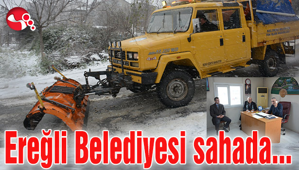 Ereğli Belediyesi sahada...