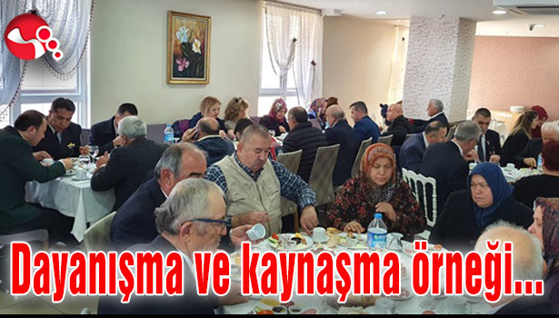 Dayanışma ve kaynaşma örneği...