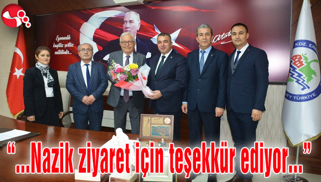 Başkan Posbıyık:”...Nazik ziyaret için teşekkür ediyor...”