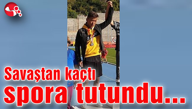 Savaştan kaçtı, sporla hayata tutundu...