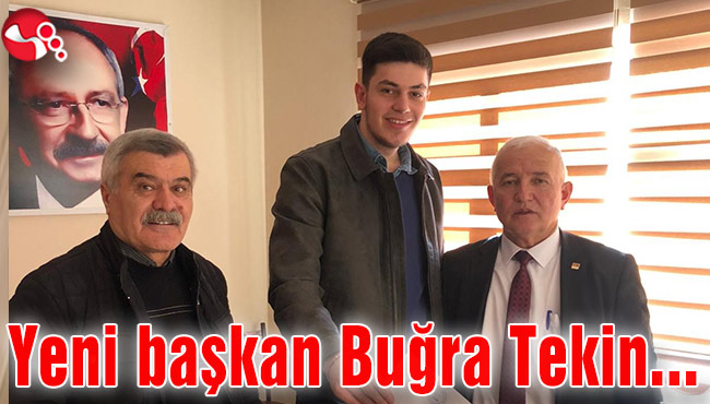 Yeni başkan Buğra Tekin...