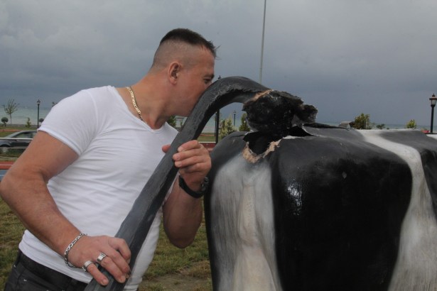 HAYVAN HEYKELLERİ YERLE BİR EDİLDİ