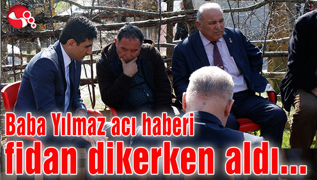 Baba Yılmaz acı haberi fidan dikerken aldı...