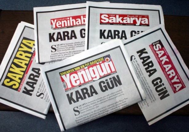 SAKARYA'DA MANŞETLER 'KARA GÜN''