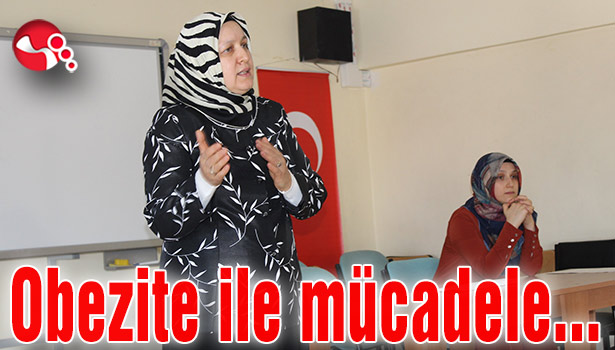 Öğrencilere obezite ile mücadele anlatıldı...