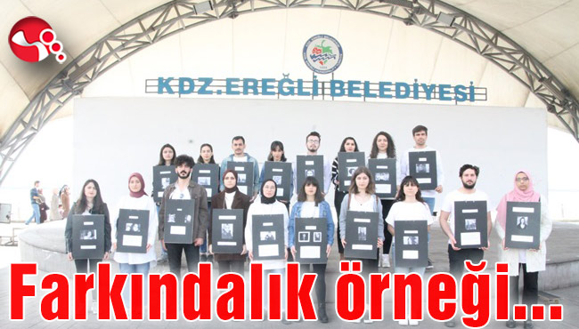 Üniversiteli gençlerden farkındalık örneği…