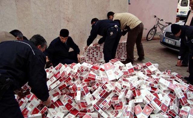 42 bin 500 paket kaçak sigara yakalandı...