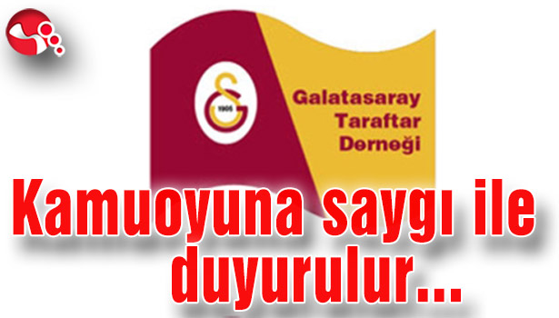 Kamuoyuna saygı ile duyurulur…