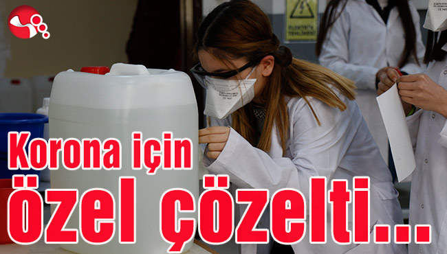 Korona virüs için özel çözelti...