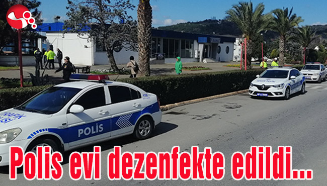 Polis evi dezenfekte edildi...