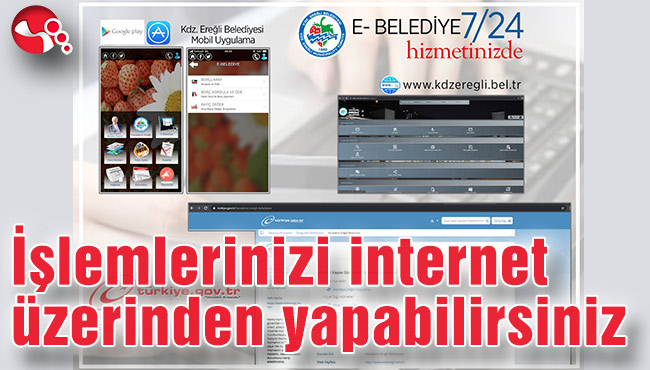 İşlemlerinizi internet üzerinden yapabilirsiniz