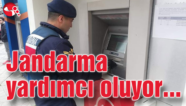 Jandarma yardımcı oluyor