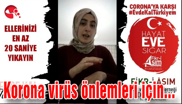 Korona virüs önlemleri için...