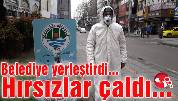 Belediye yerleştirdi… Hırsızlar çaldı…