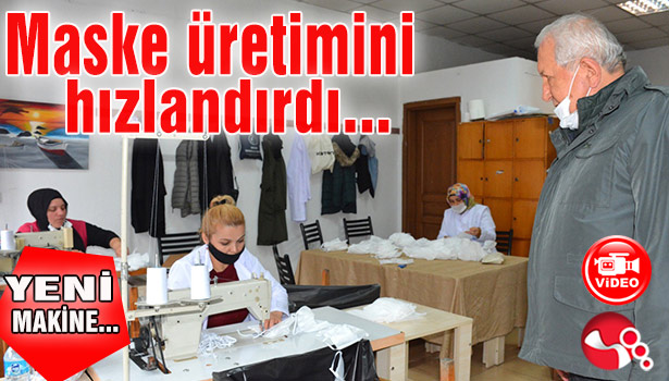 Ereğli Belediyesi maske üretimini hızlandırdı..