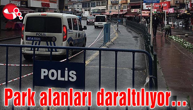 Park alanları daraltılıyor…