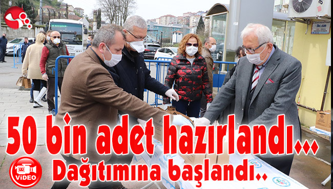 50 bin adet hazırlandı… Dağıtımına başlandı…