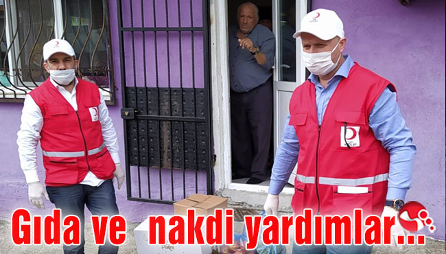 Gıda ve nakdi yardımlar devam ediyor…
