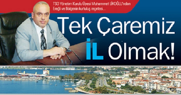 TEK ÇAREMİZ "İL" OLMAK