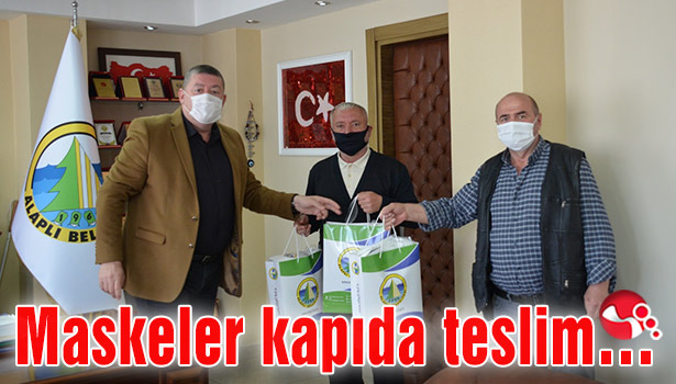 Maskeler kapıda teslim…