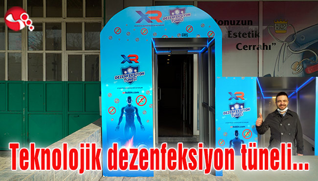 Teknolojik dezenfeksiyon tüneli üretti…