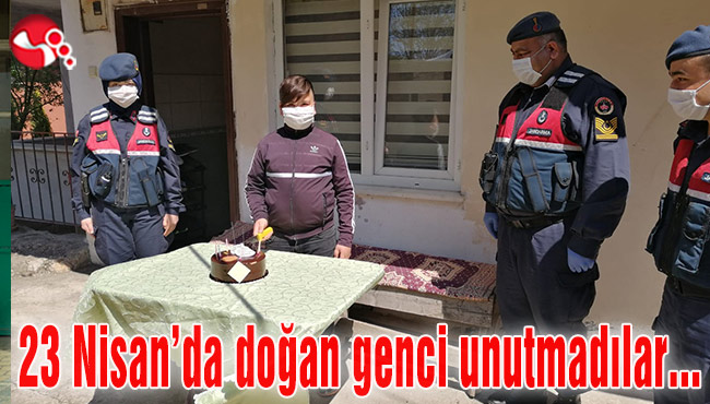 Jandarma 23 Nisan’da doğan genci unutmadı…