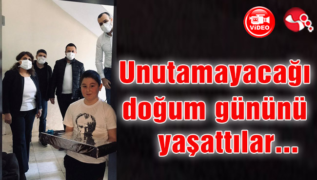Unutamayacağı doğum gününü yaşattılar…