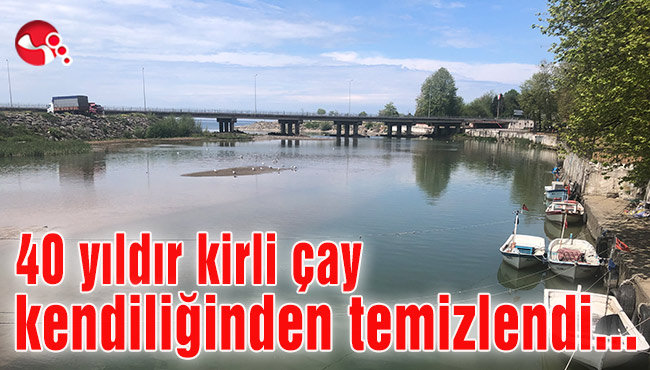 40 yıldır kirli çay kendiliğinden temizlendi…