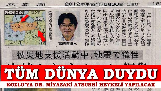 JAPON GAZETESİ GENİŞ YER VERDİ