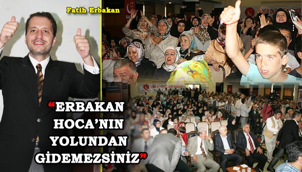 ERBAKAN, DÜZCE'DE KONUŞTU