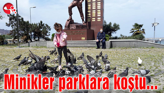 Minikler parklara koştu…