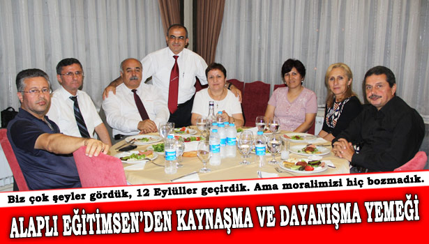 EĞİTİMCİLER, BU YEMEKTE BULUŞTU