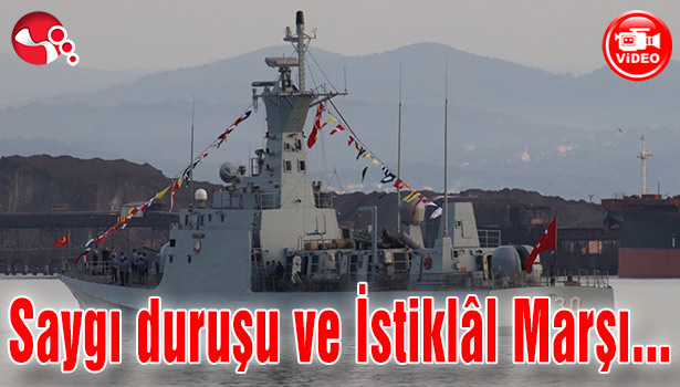 Saygı duruşu ve İstiklâl Marşı’nı okudular…