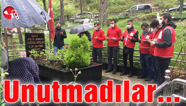 Şehitleri unutmadılar…