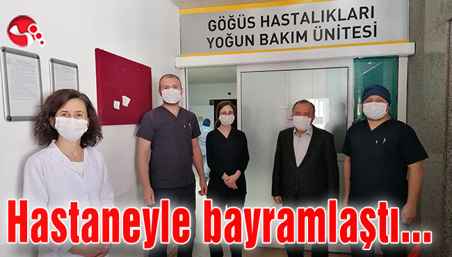 Rektör Çufalı, hastaneyle bayramlaştı…