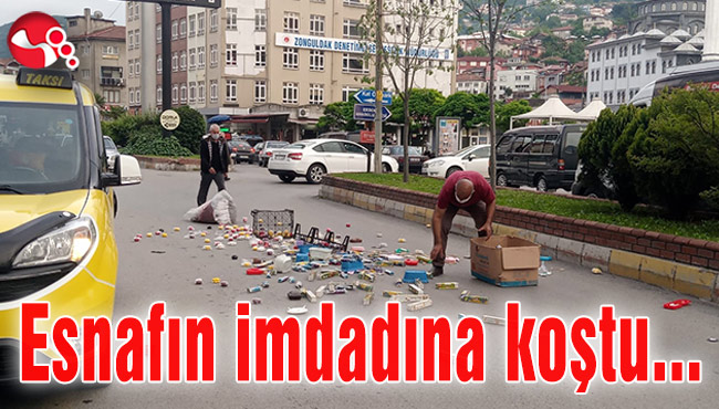 Esnafın imdadına koştu...