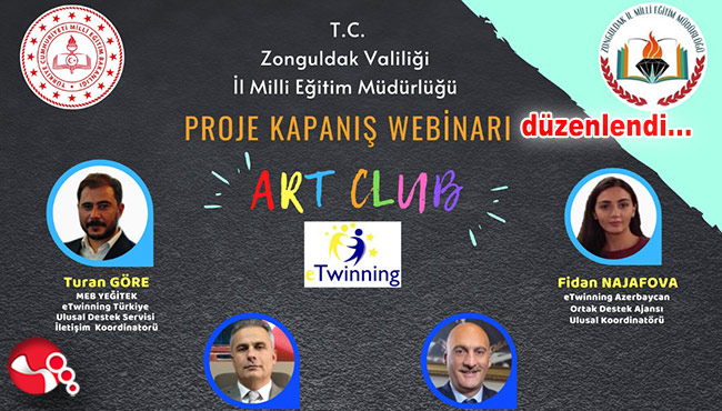 Etwinning Projesi Kapanış Webinarı düzenlendi...