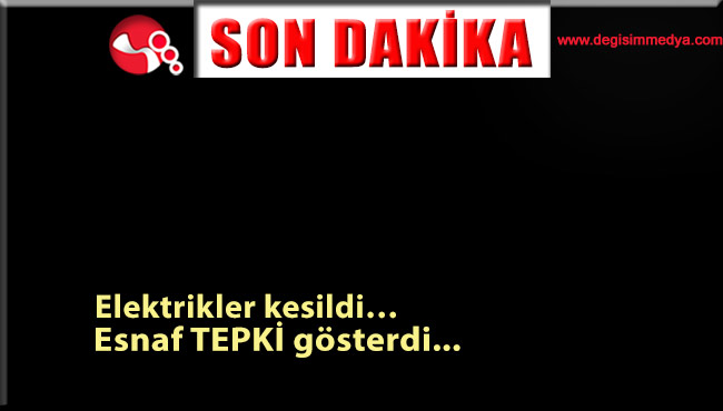 Elektrikler kesildi… Esnaf TEPKİ gösterdi...