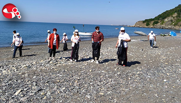 Ömerağzı sahili temizlendi...