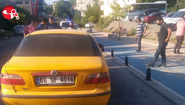 Yaya geçidinden geçmeyince araba çarptı…