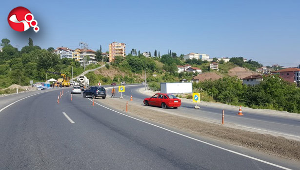 Yol iki şeride düşürüldü!..