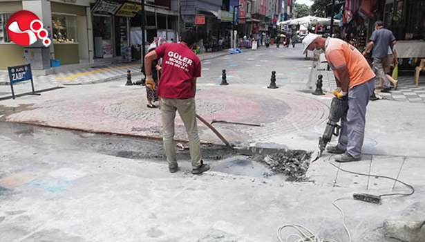 Su baskını yaşanmıştı... Alt yapı çalışmasına başlandı...