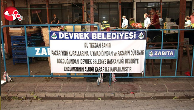 Üç esnafa iki hafta men…