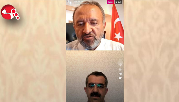 Rektör Çufalı online söyleşiye katıldı...