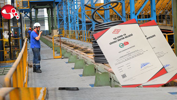 KARDEMİR'e "TSE Covid-19 Güvenli Üretim Belgesi" verildi...