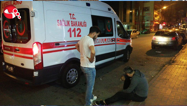 Yayaya çarpmayayım derken kaza yaptı