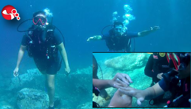 Dalışta Evlenme Teklifi...