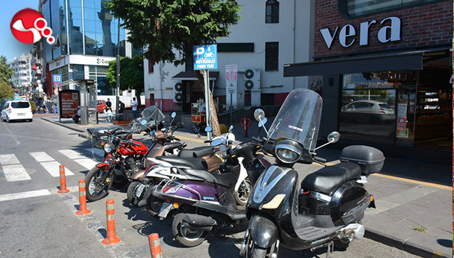 5 noktaya ücretsiz motosiklet parkı...