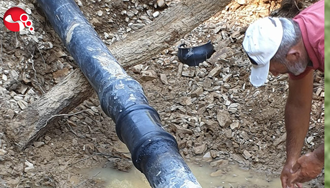 Hem köy sakinleri hem de hayvanlar susuz kaldı