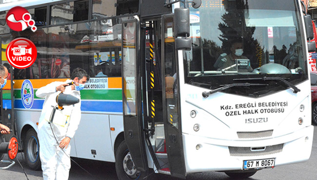 Halk Otobüslerinde Korona Virüs Önlemleri